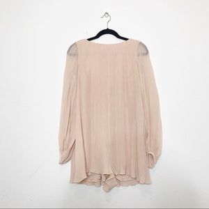 Zara Blush Accordion Playsuit